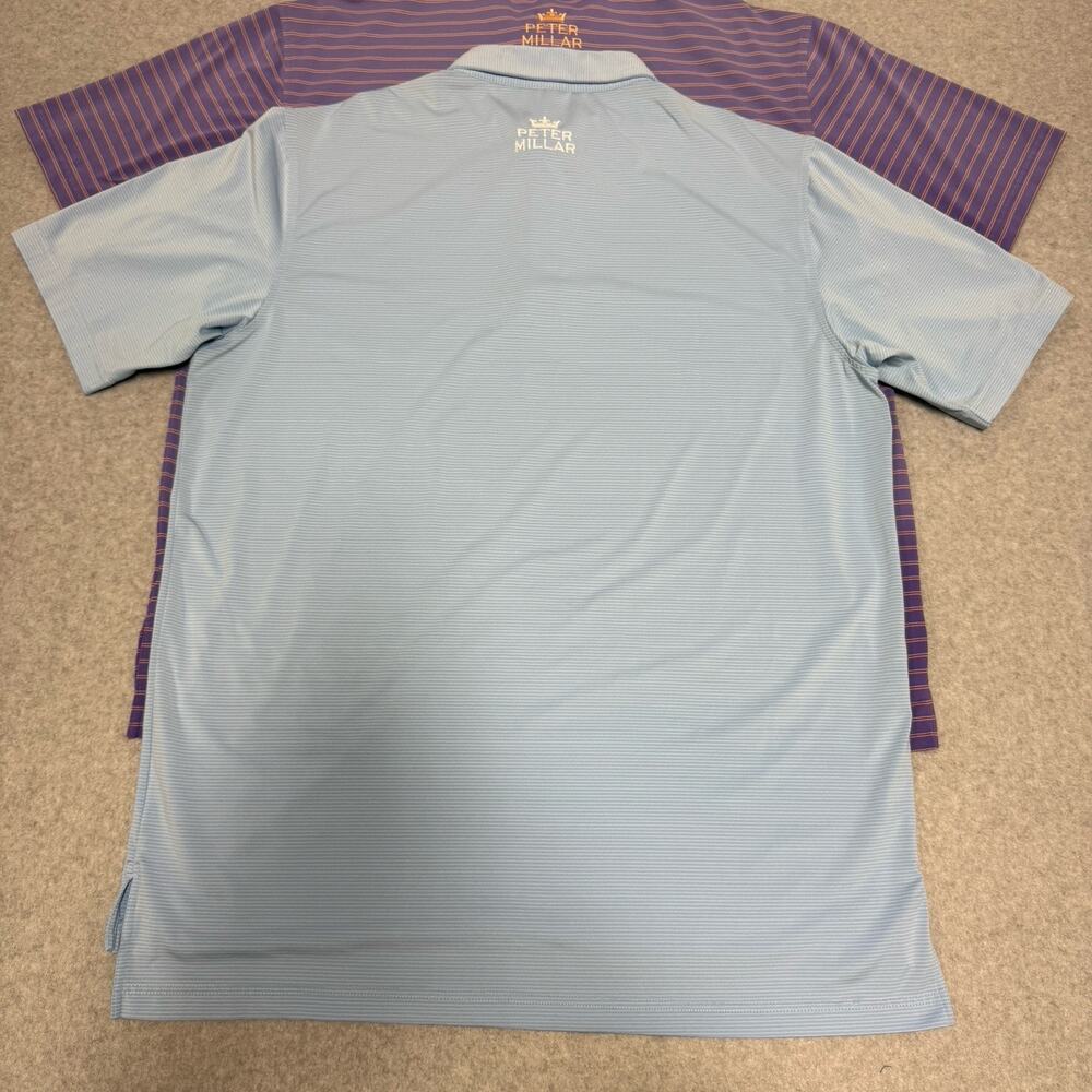 Peter Millar Summer Comfort Lot of 3 Golf Performance Polo Shirts Men’s XL & XXL - Picture 5 of 16